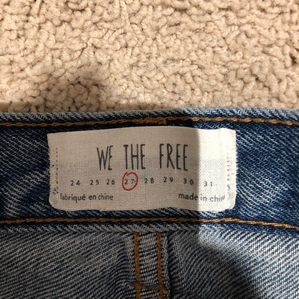 free people jean shorts